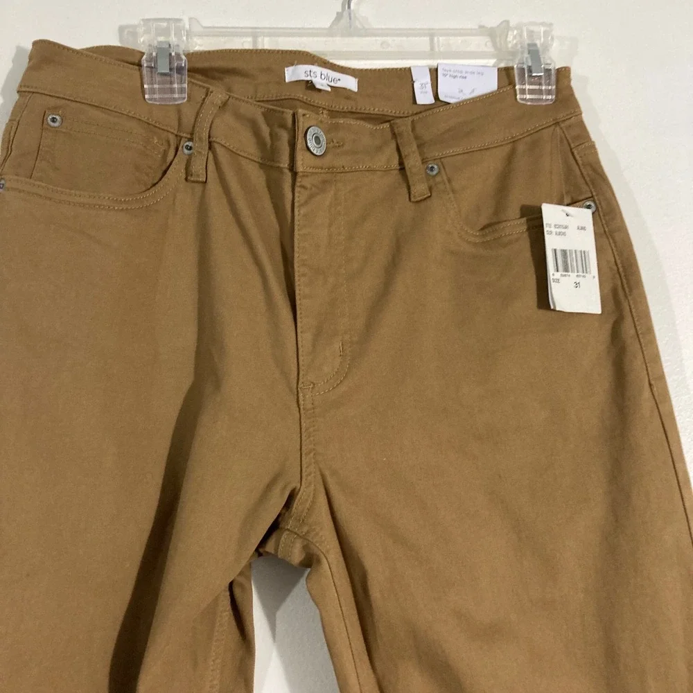 STS Blue Faye Crop Wide Leg‎ Jeans Womens 31 Brown New High Rise Faye Crop Pants